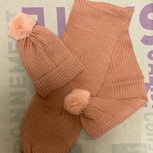 Toddler Kids Infant Winter Crochet Cap+Scarf Set